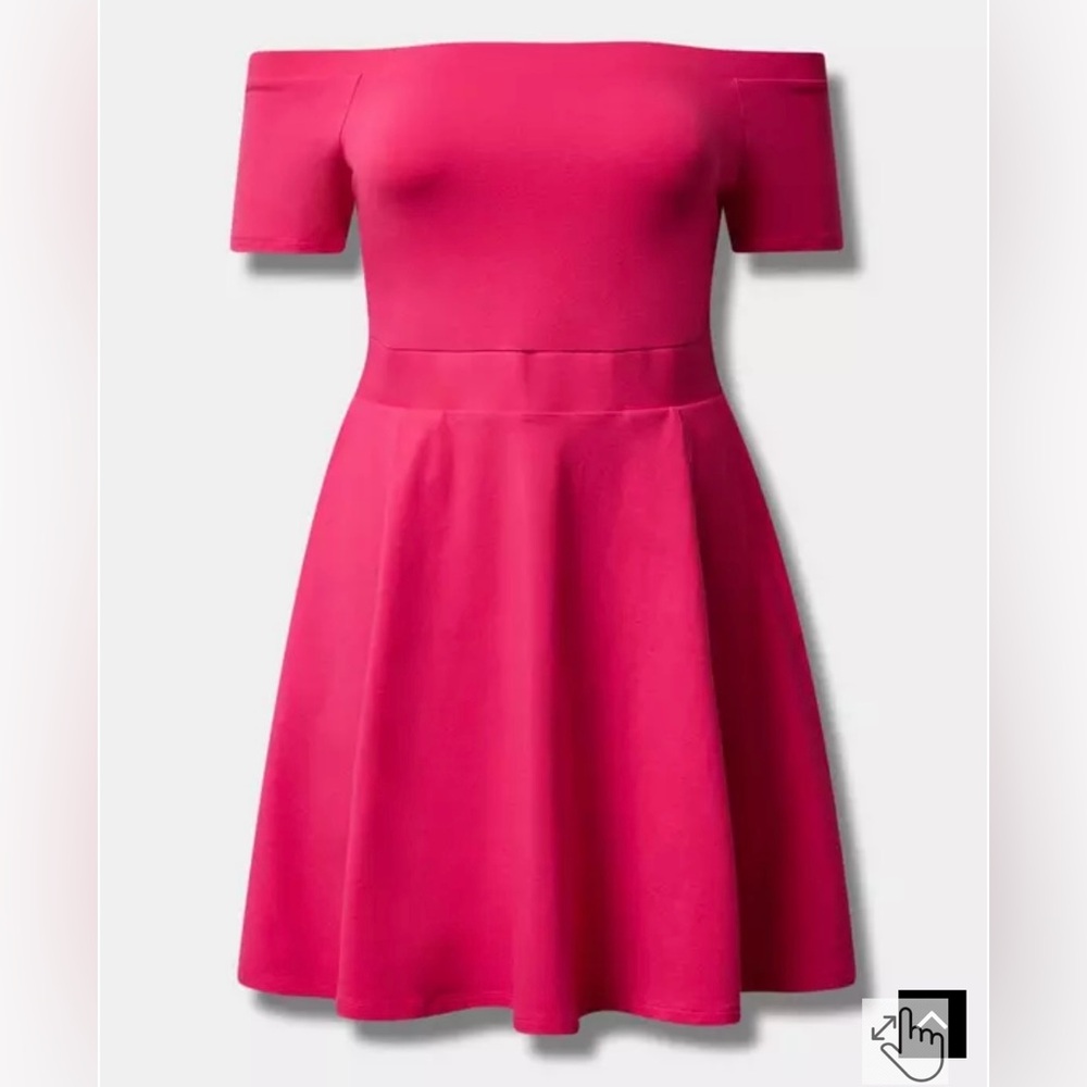 Torrid Pink Off-Shoulder Dress size 00